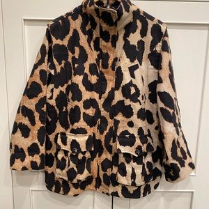 GANNI Leopard Linen Jacket size 32 - well cared for-